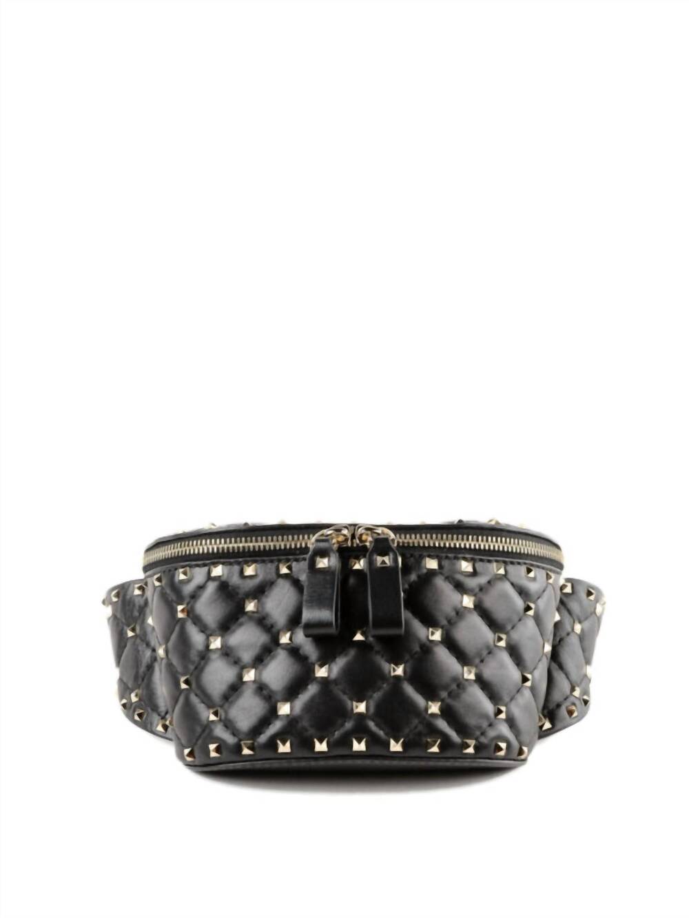 NEW VALENTINO GARAVANI women's rockstud embellishment leather small belt bag in